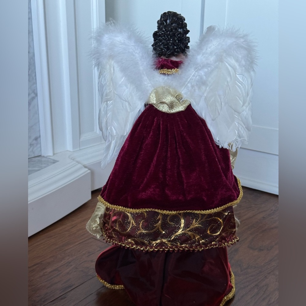 Christmas Angel Tree Topper Decoration - Picture 2 of 10